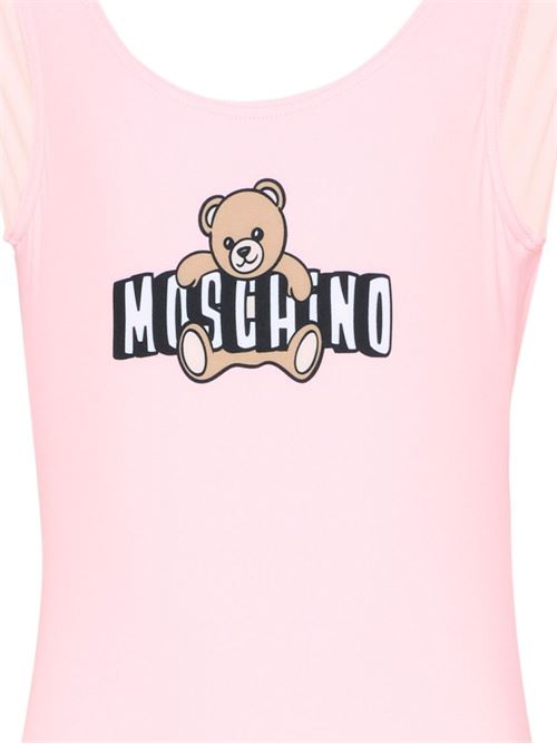 Costume intero bambina Moschino rosa con logo MOSCHINO KID-TEEN | H2L00BLKA1150209
